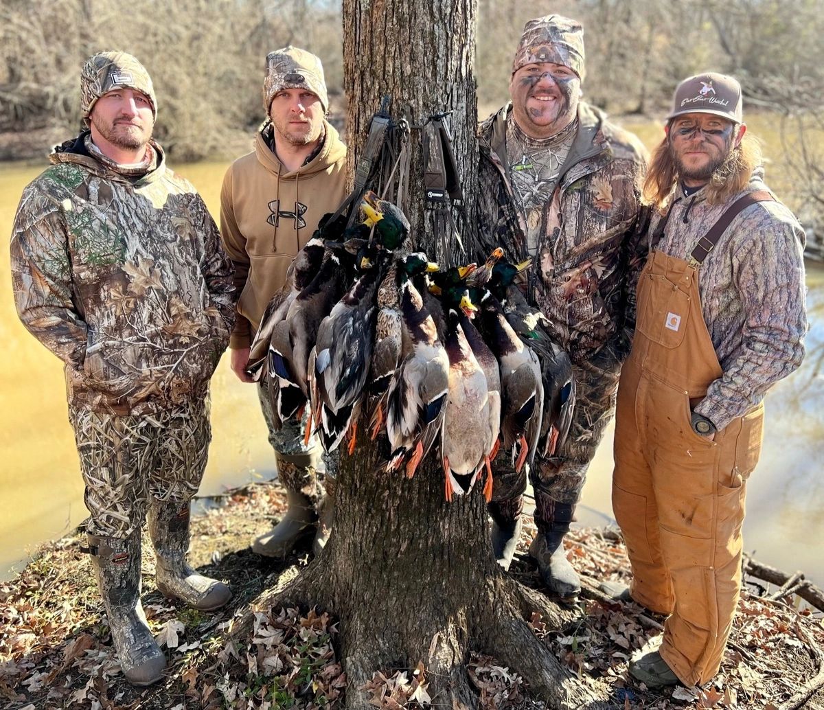 Waterfowl hunting action