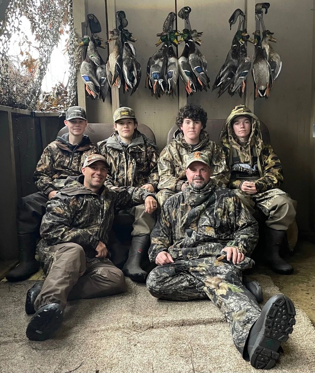 Hunting crew in the field
