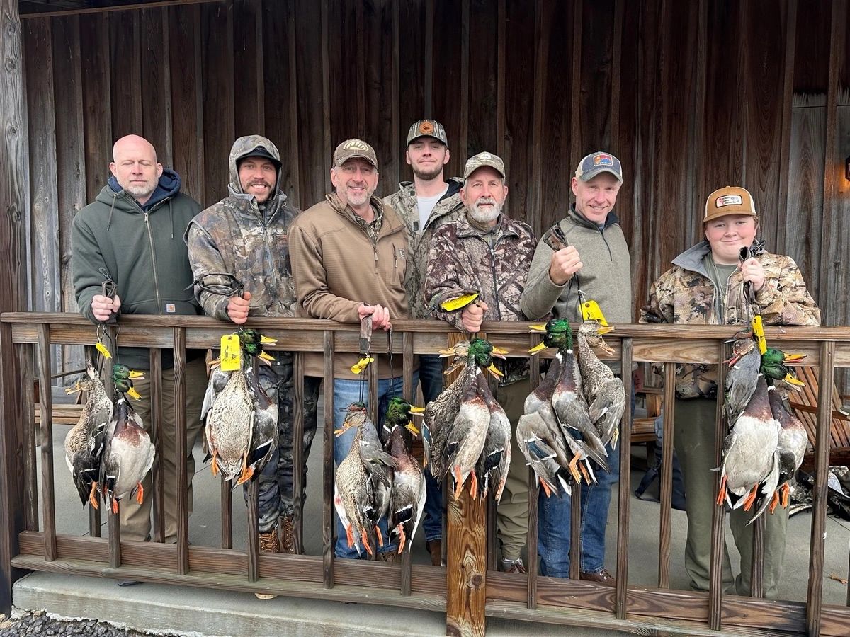 Hunting crew in the field