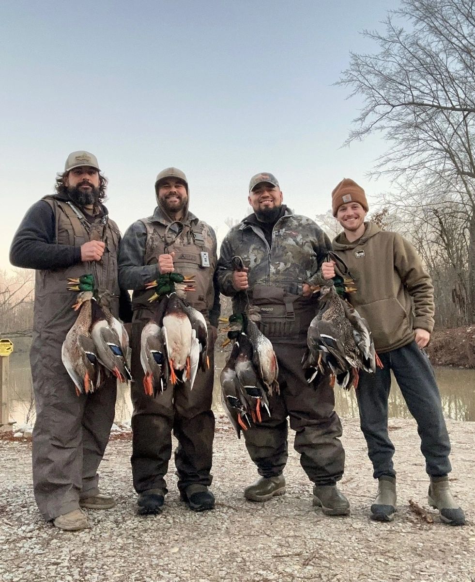 Duck blind morning